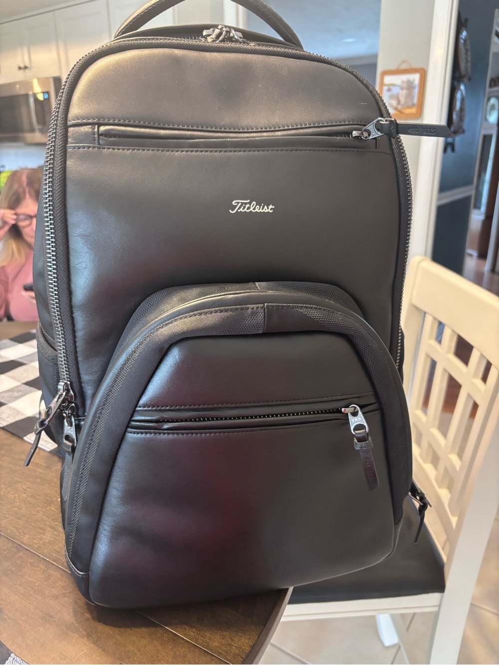 Titleist Premium Leather Backpack NWOT